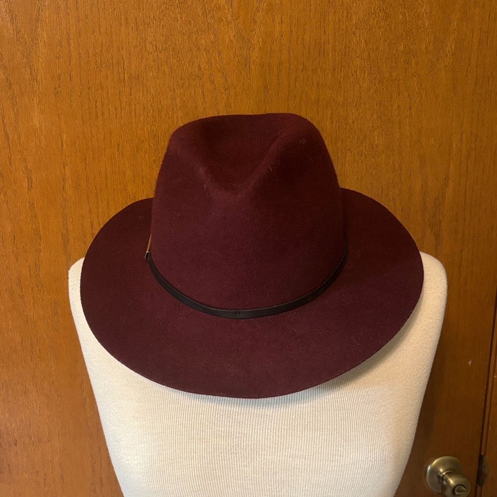 Banana Republic Burgundy Fedora Hat